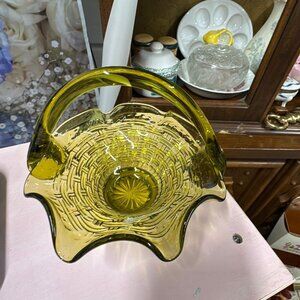 Green Fenton Basket